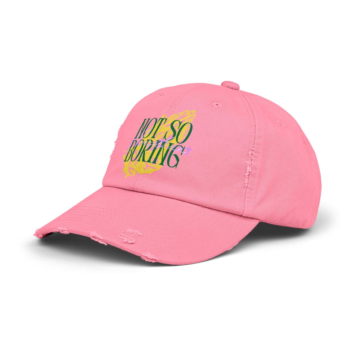 Not So Boring Christian Distressed Cap
