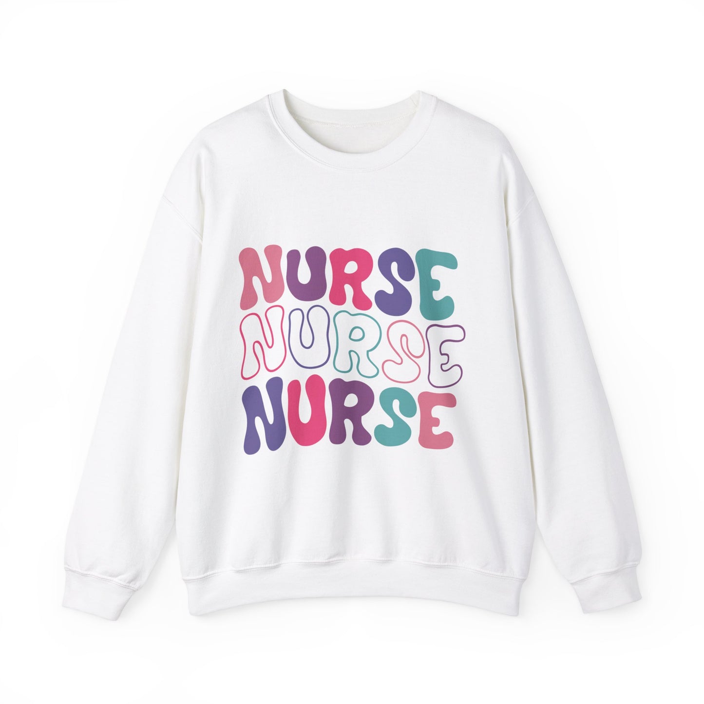 Trendy Nurse Crewneck Sweatshirt, Perfect For Nurse Week, Students, Nurse Graduates, Registered Nurses, ER Nurses, Paediatric, Oncology, NICU, Nurse Retirement, Perfect Cozy Sweater For Thanksgiving Or Christmas & Holidays