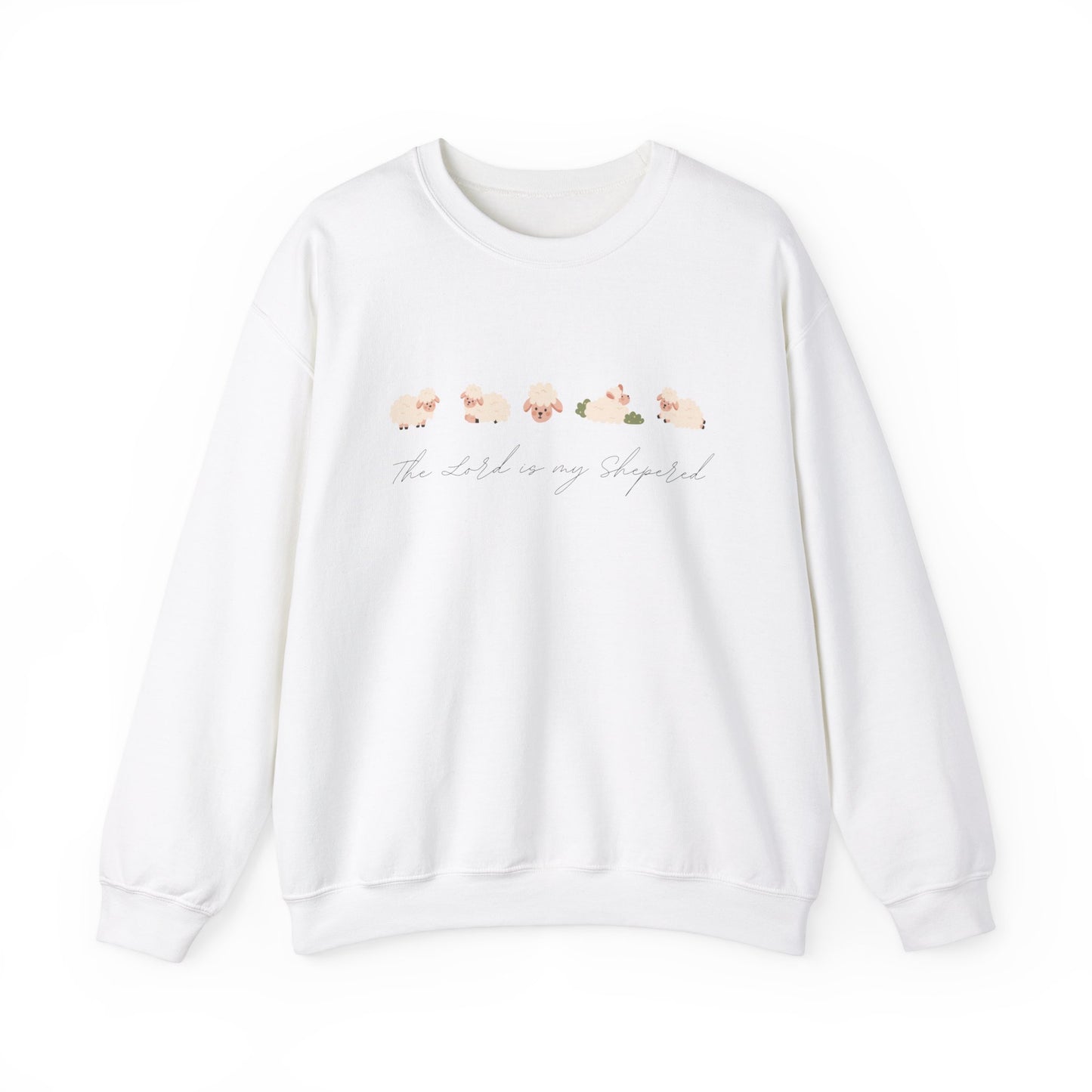 The Lord Is My Shepered Scripture Crewneck For Women, Perfect For Religious Students, Teachers, Perfect Gift For Christian Faith, Catholic School Gift & Faithful Individuals