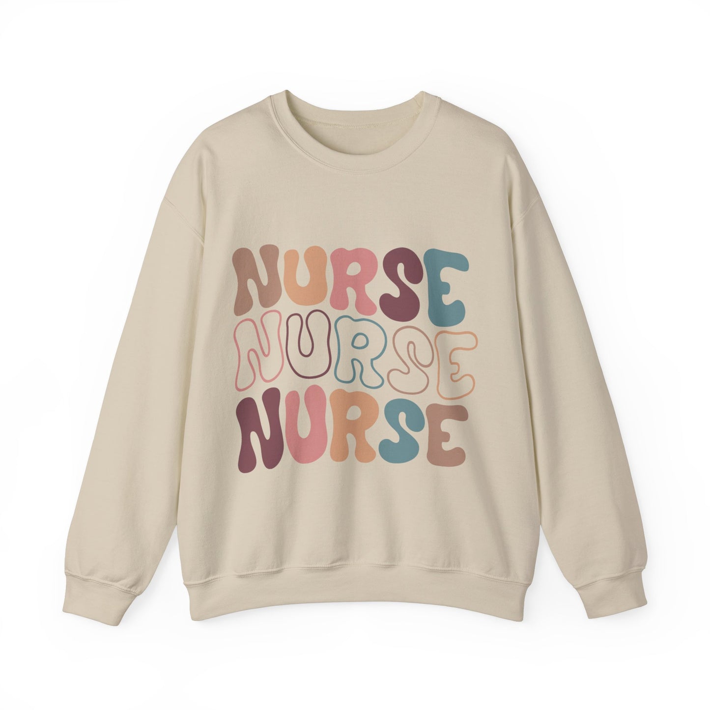 Trendy Nurse Crewneck Sweatshirt, Perfect For Nurse Week, Students, Nurse Graduates, Registered Nurses, ER Nurses, Paediatric, Oncology, NICU, Nurse Retirement, Perfect Cozy Sweater For Thanksgiving Or Christmas & Holidays