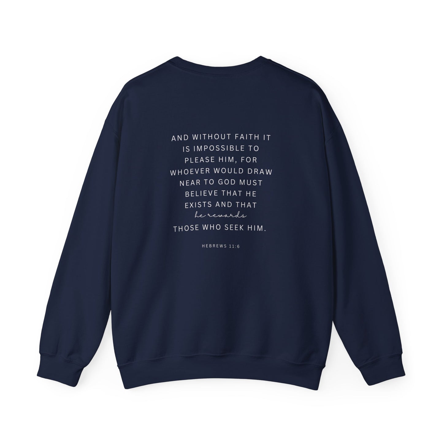 Scripture Crewneck For Women, Perfect For Religious Students, Teachers, Perfect Gift For Christian Faith, Catholic School Gift & Faithful Individuals