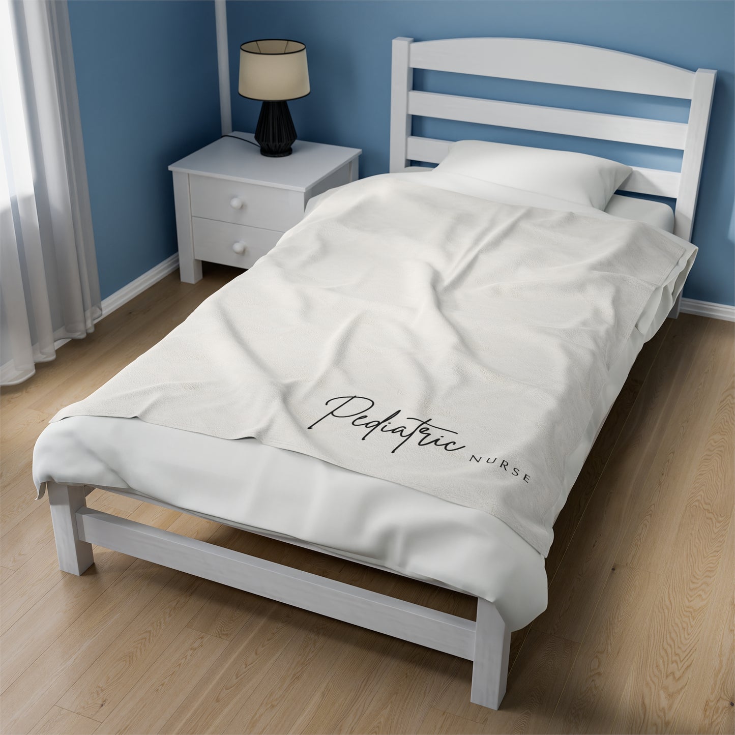 Pediatric Nurse Velveteen Plush Blanket