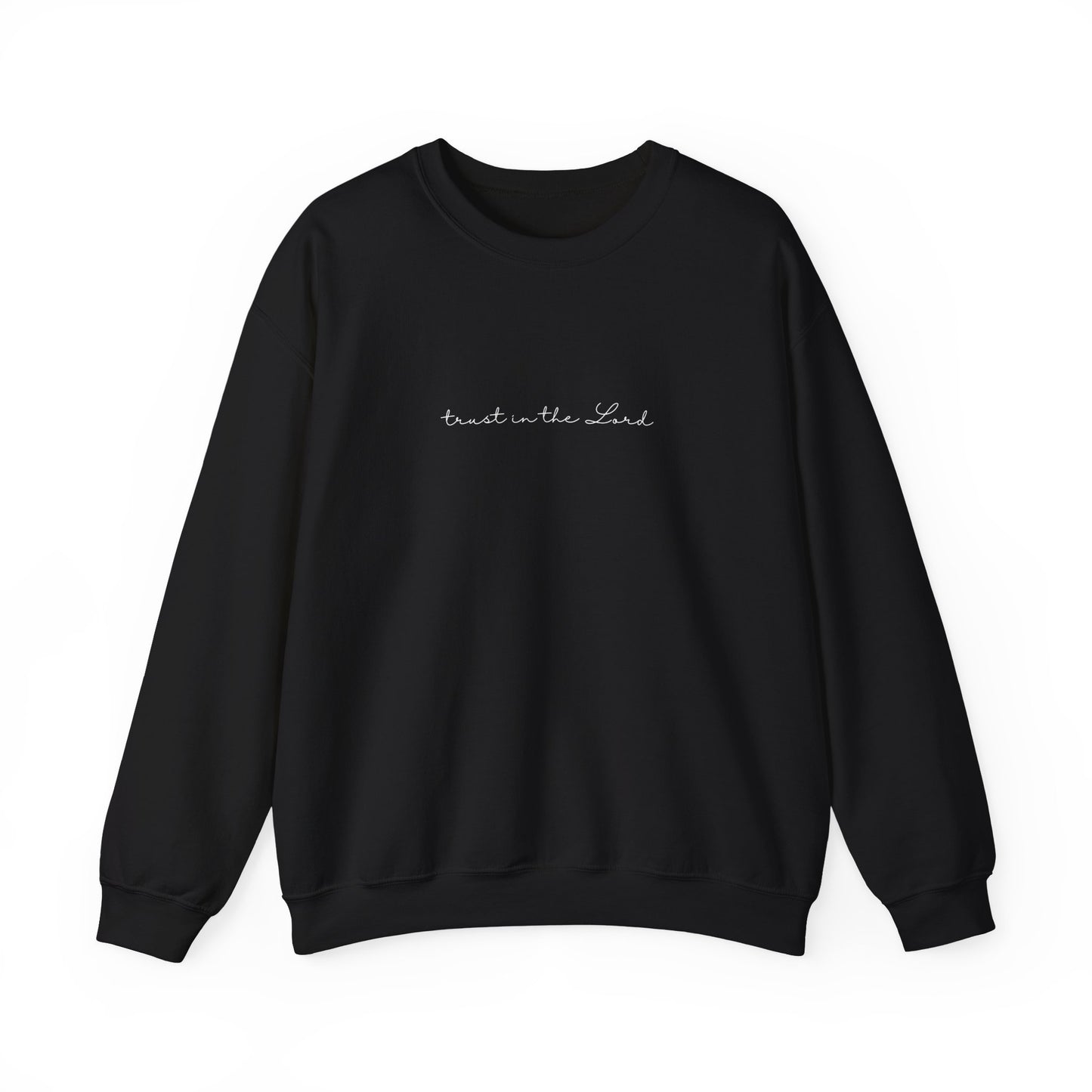 Trust In The Lord Trendy Scripture Crewneck For Women, Perfect For Religious Students, Teachers, Perfect Gift For Christian Faith, Catholic School Gift & Faithful Individuals
