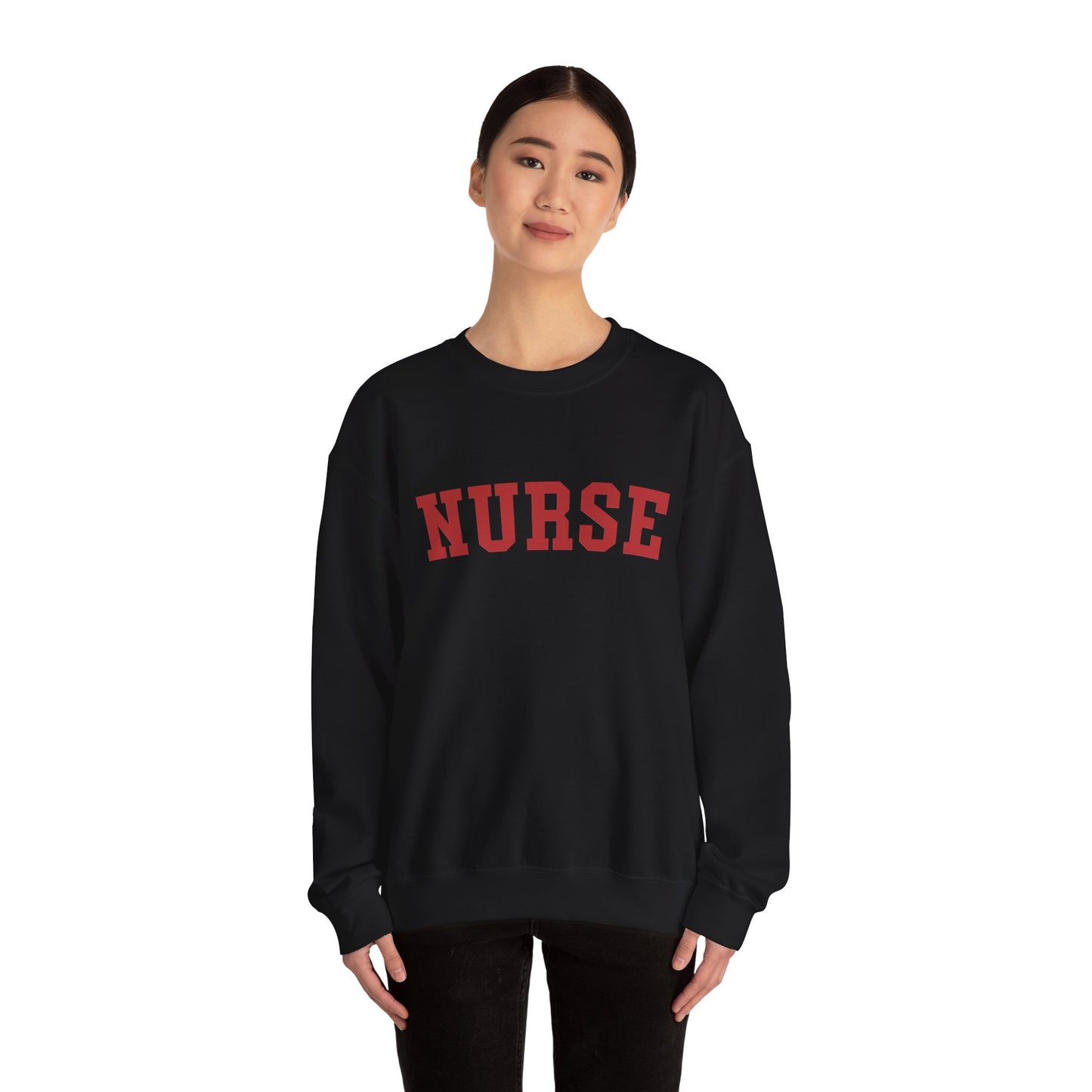 Nurse Crewneck Sweatshirt, Perfect Cozy Sweater For Nurse Week, Students, Graduates, Registered Nurse, ER, Pediatric, Oncology, NICU, Nurse Retirement