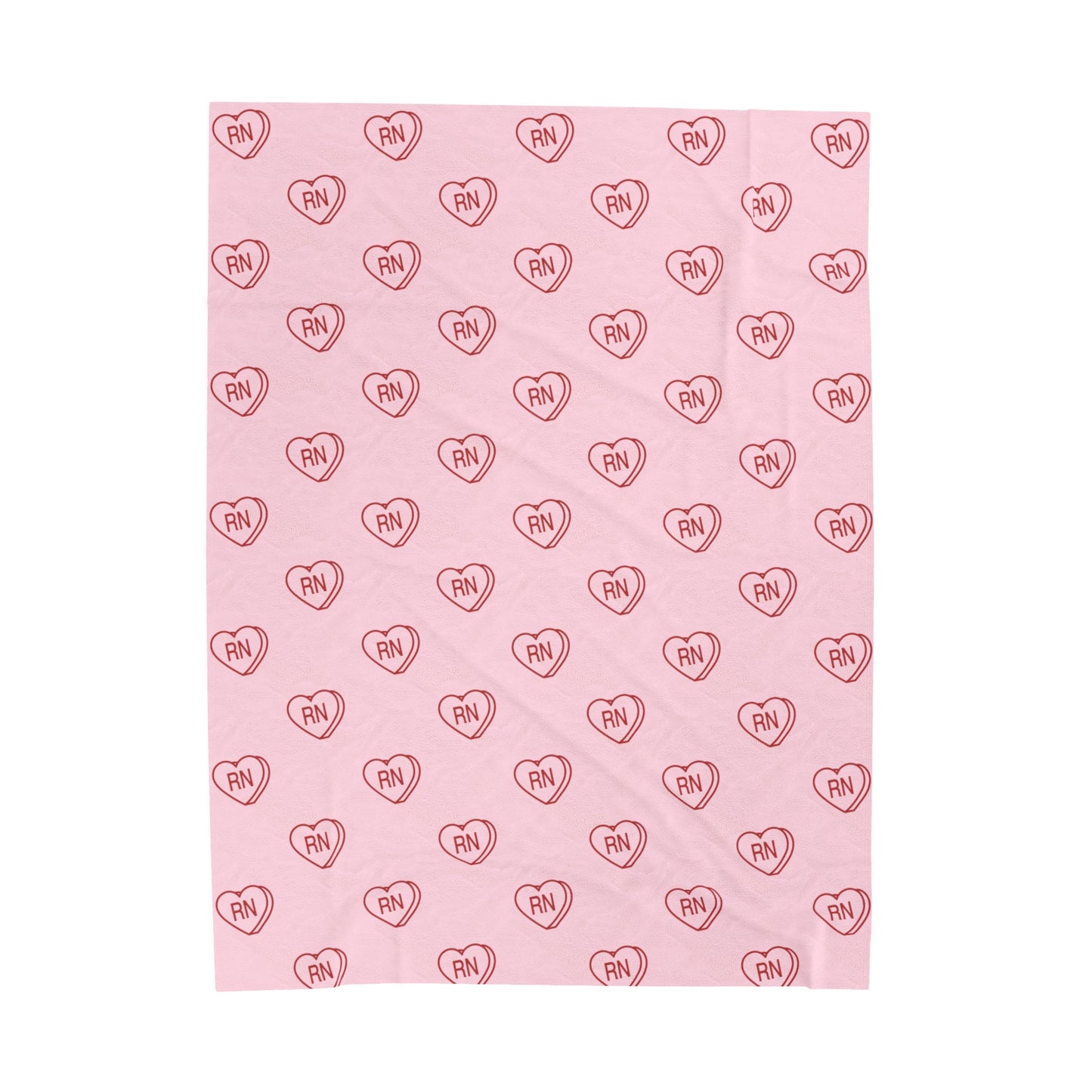 Valentine's Day Nurse Velveteen Plush Blanket