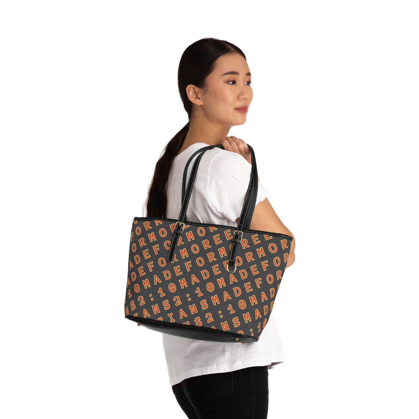 Leather Shoulder Bag Christian Tote Bag For Women, Perfect For Religious Students, Teachers, Perfect Gift For Christian Faith, Catholic School Gift & Faithful Individuals