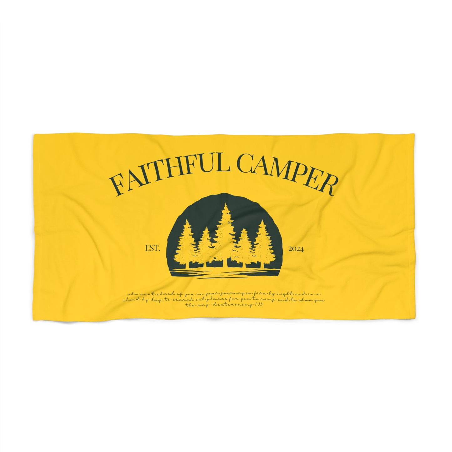 Deuteronomy Campers Beach Towel, Bible Towel For Campers & counselors, For Faithful Women, Perfect For Religious Students, Teachers, Perfect Gift For Christian Faith, Catholic School & Faithful Individuals