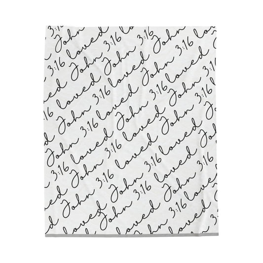 Blanket For Faithful Women John 3:16, Perfect For Religious Students, Teachers, Perfect Gift For Christian Faith, Catholic School & Faithful Individuals  Link: