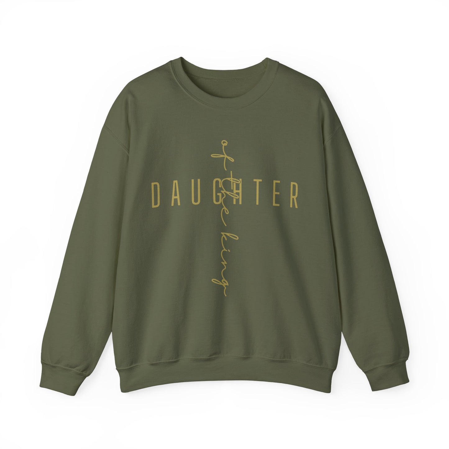 Daughter Of The King Scripture Crewneck For Women, Perfect For Religious Students, Teachers, Perfect Gift For Christian Faith, Catholic School Gift & Faithful Individuals