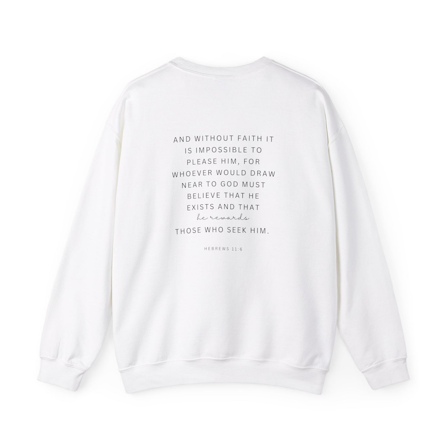 Trust In The Lord Trendy Scripture Crewneck For Women, Perfect For Religious Students, Teachers, Perfect Gift For Christian Faith, Catholic School Gift & Faithful Individuals