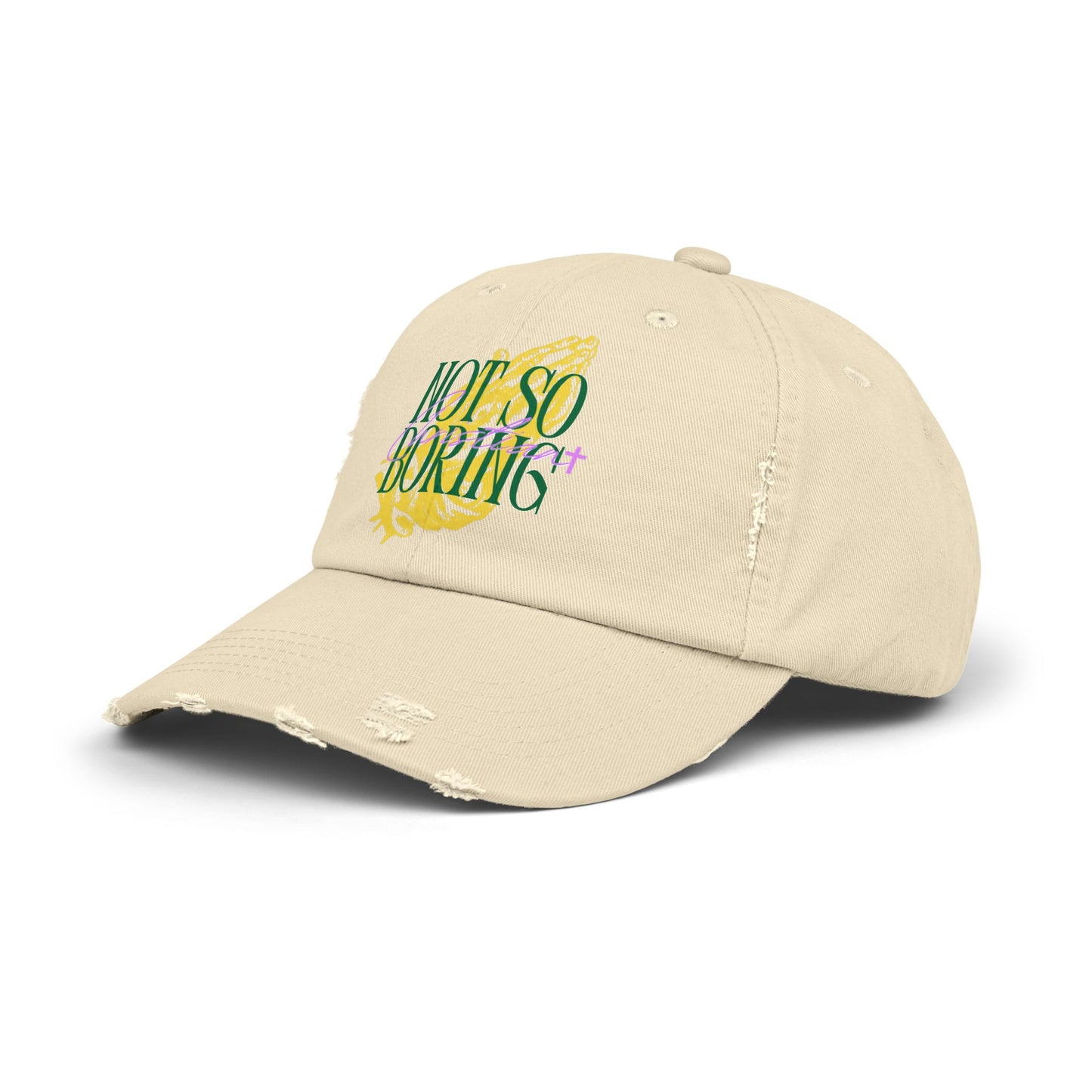 Not So Boring Christian Distressed Cap