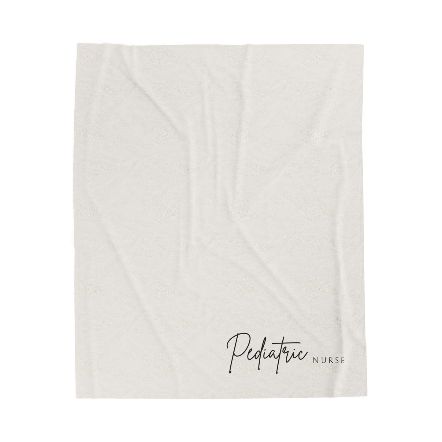 Pediatric Nurse Velveteen Plush Blanket