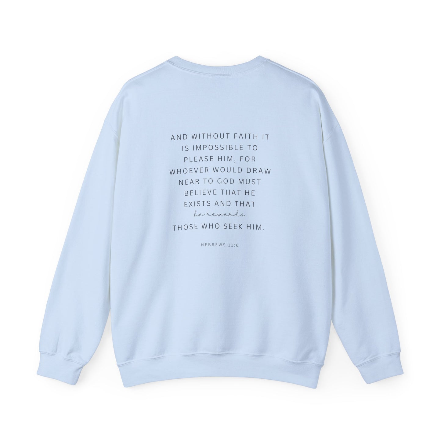 Scripture Crewneck For Women, Perfect For Religious Students, Teachers, Perfect Gift For Christian Faith, Catholic School Gift & Faithful Individuals