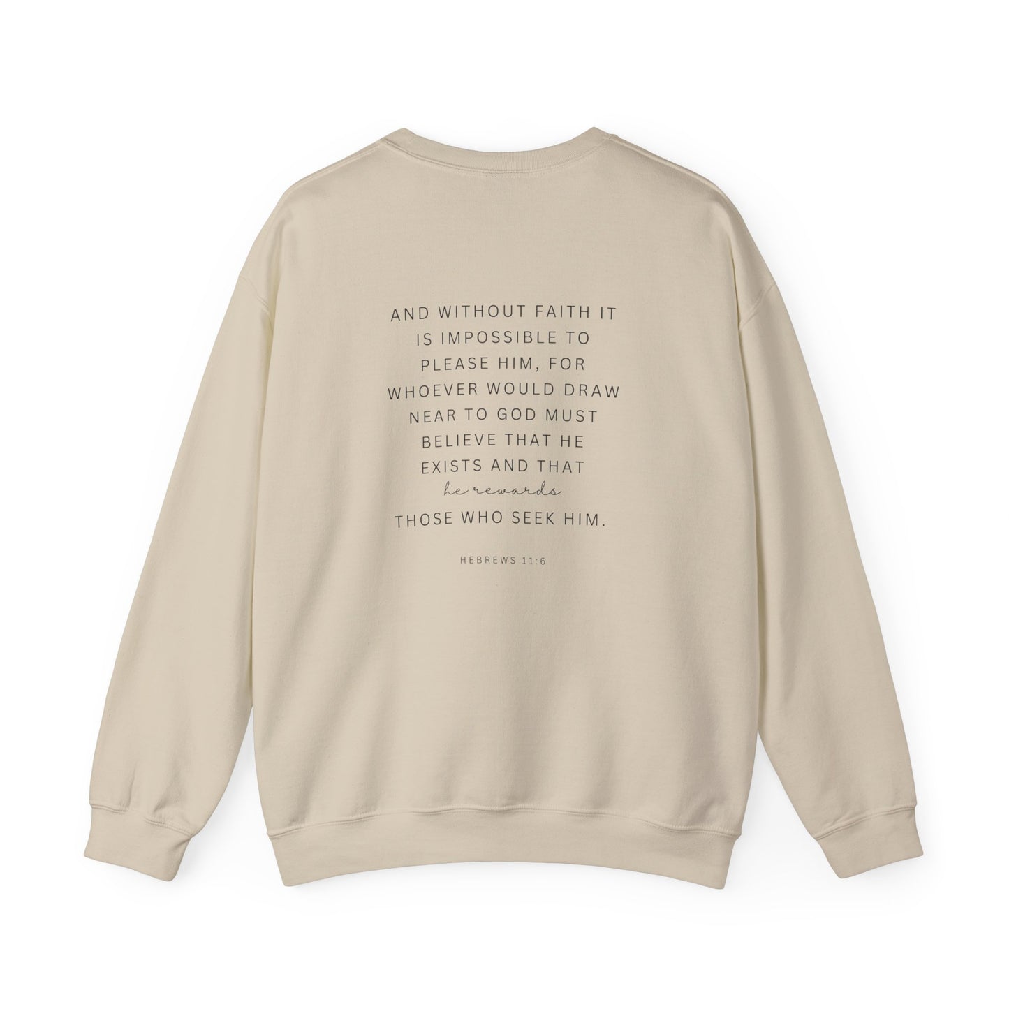 Scripture Crewneck For Women, Perfect For Religious Students, Teachers, Perfect Gift For Christian Faith, Catholic School Gift & Faithful Individuals