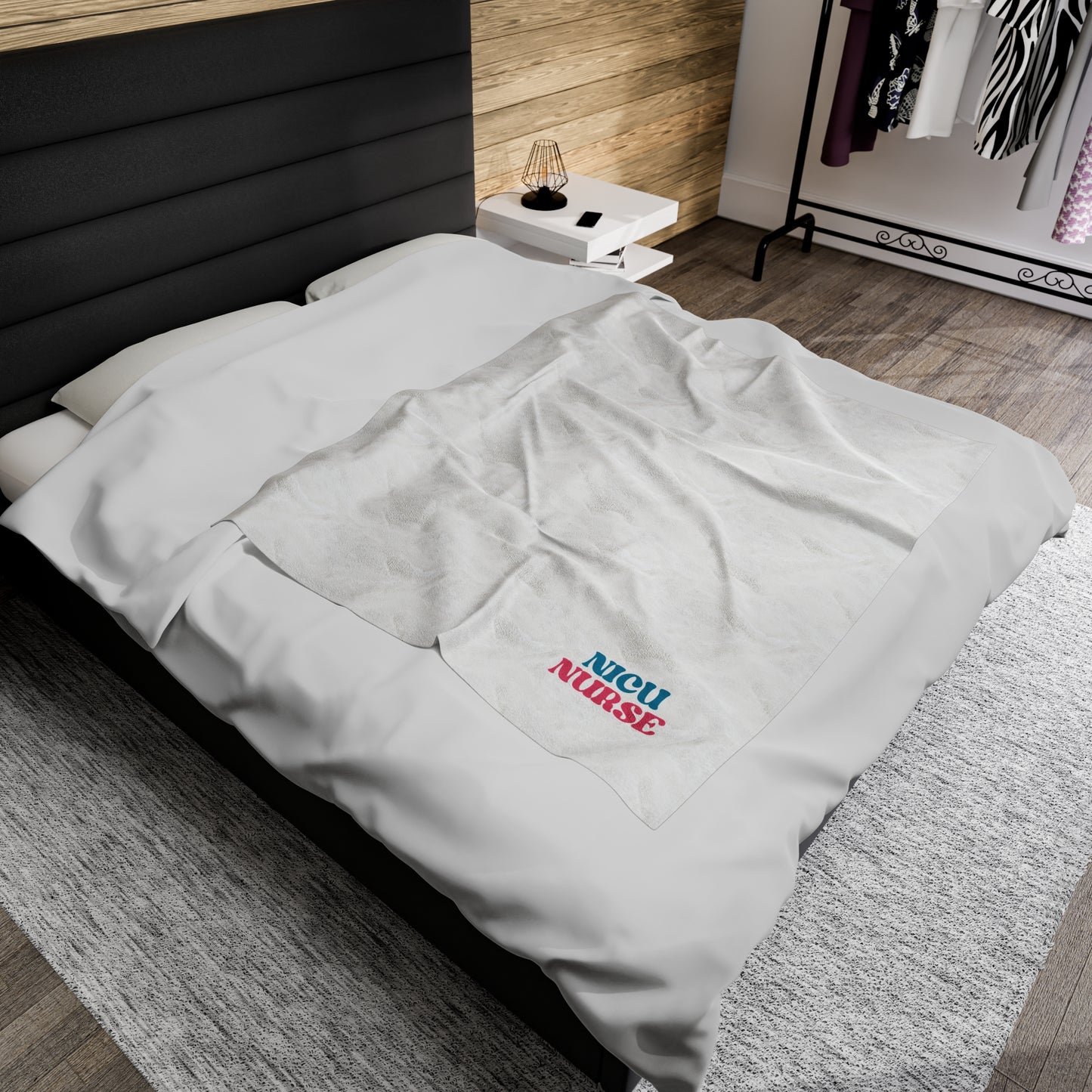 NICU Nurse Velveteen Plush Blanket