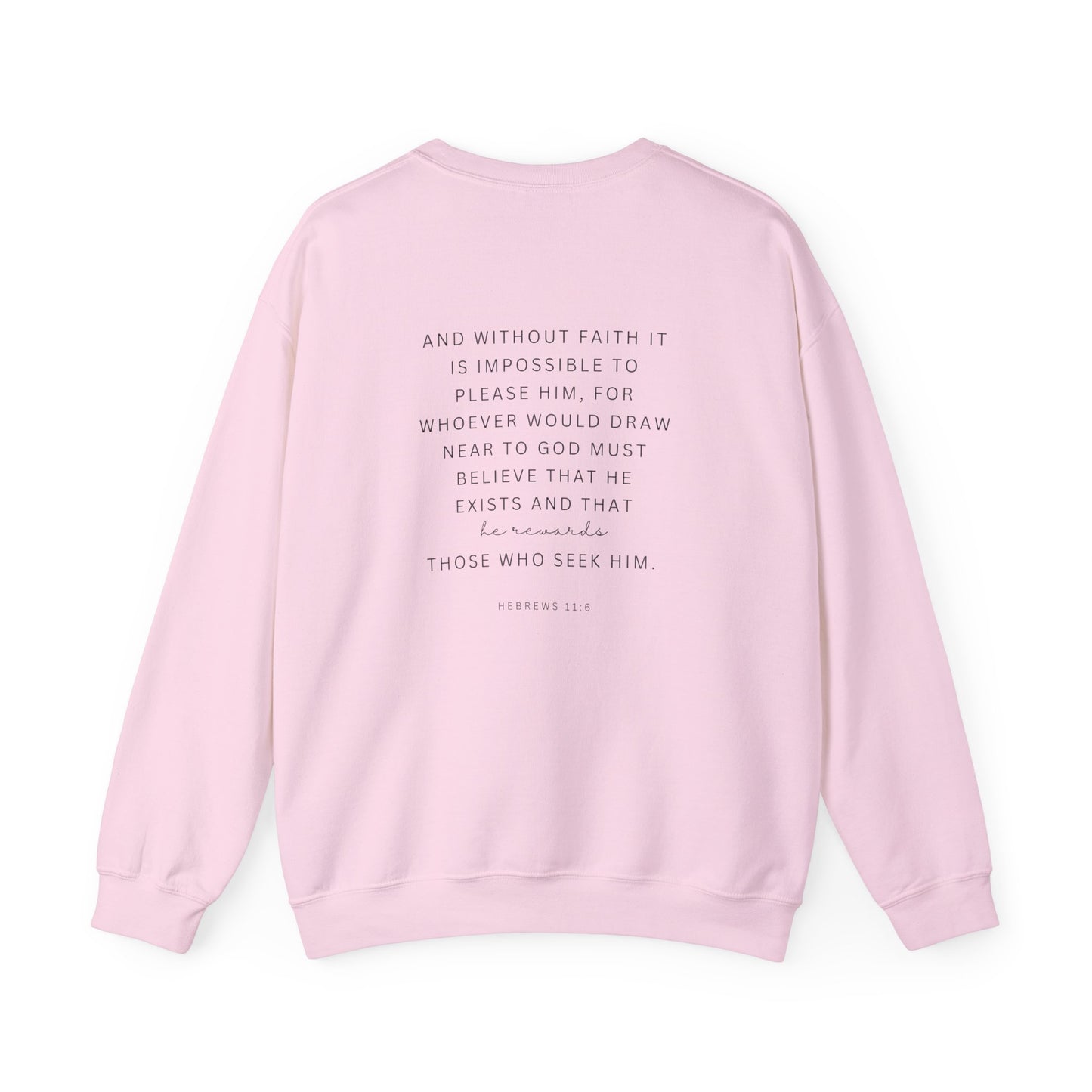 Trust In The Lord Trendy Scripture Crewneck For Women, Perfect For Religious Students, Teachers, Perfect Gift For Christian Faith, Catholic School Gift & Faithful Individuals