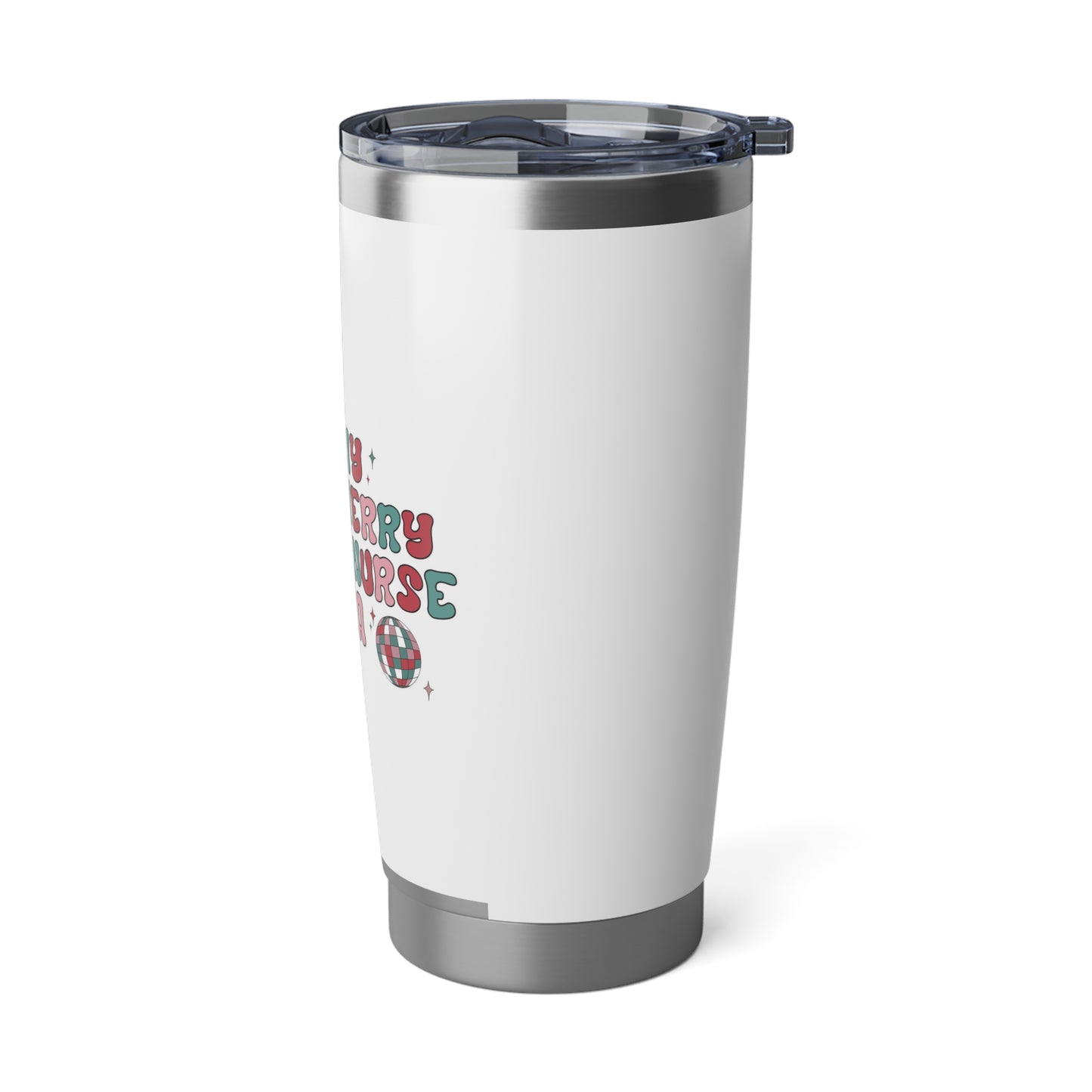 In My Very Merry School Nurse Era Tumbler 20oz. Perfect For Nurse Week, Students, Graduates, Registered Nurse, ER, Pediatric, Oncology, NICU, Nurse Retirement - BPA Free, Stainless Steel