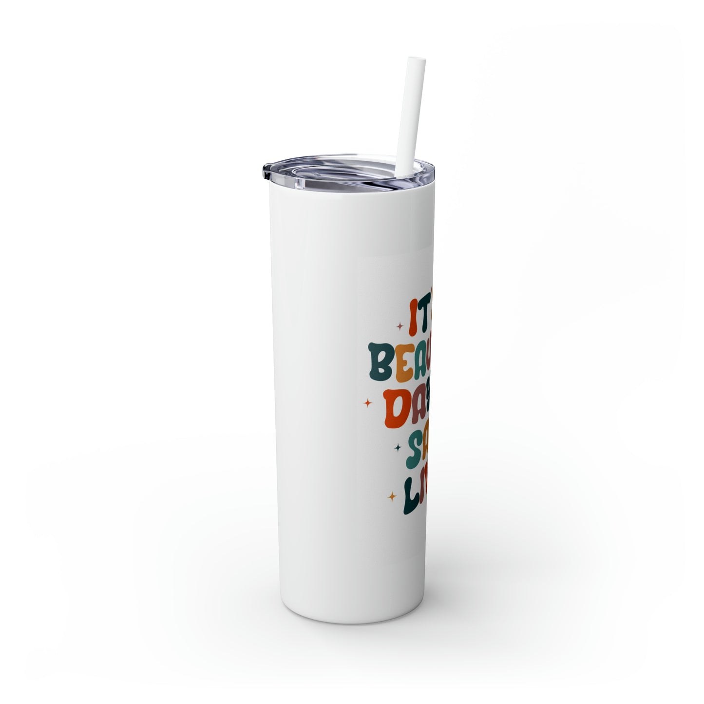 Beautiful Day To Save Lives Nurse Tumbler 20oz with Straw. Perfect For Nurse Week, Students, Graduates, Registered Nurse, ER, Pediatric, Oncology, NICU, Nurse Retirement - BPA Free, Stainless Steel