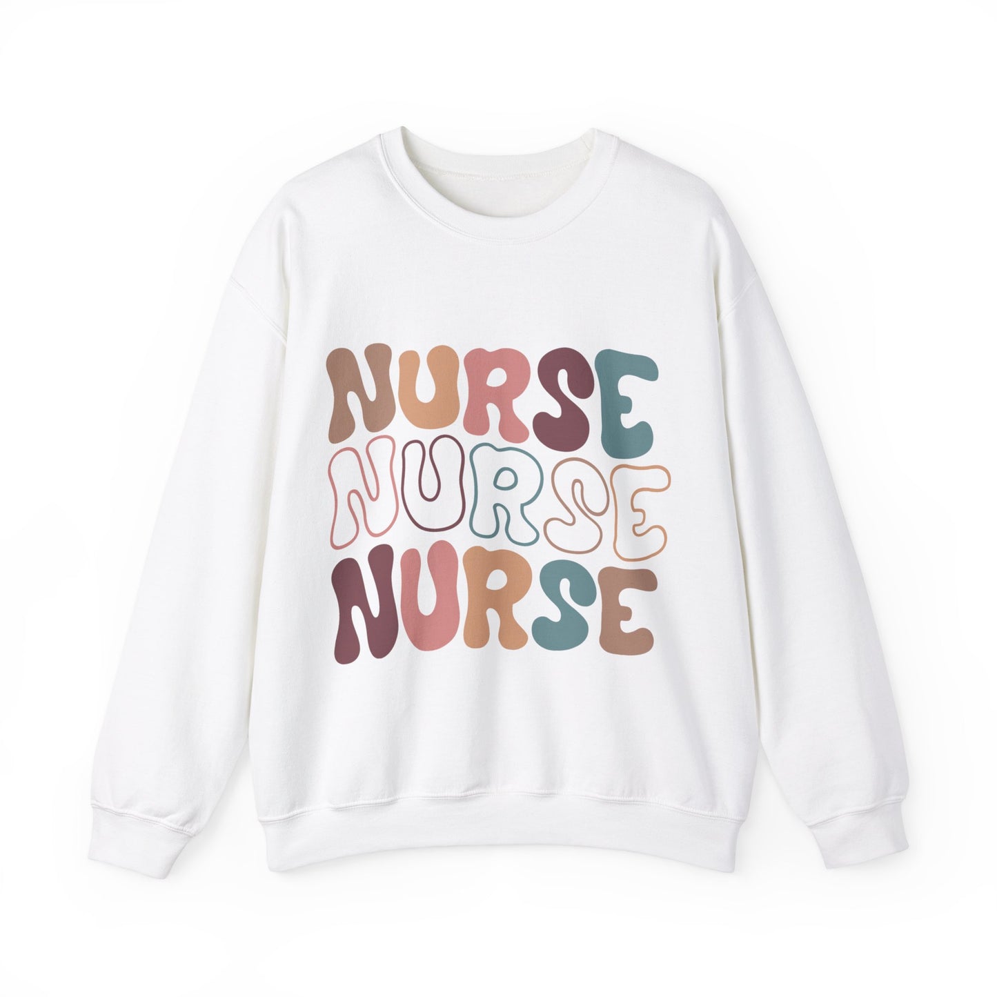 Trendy Nurse Crewneck Sweatshirt, Perfect For Nurse Week, Students, Nurse Graduates, Registered Nurses, ER Nurses, Paediatric, Oncology, NICU, Nurse Retirement, Perfect Cozy Sweater For Thanksgiving Or Christmas & Holidays