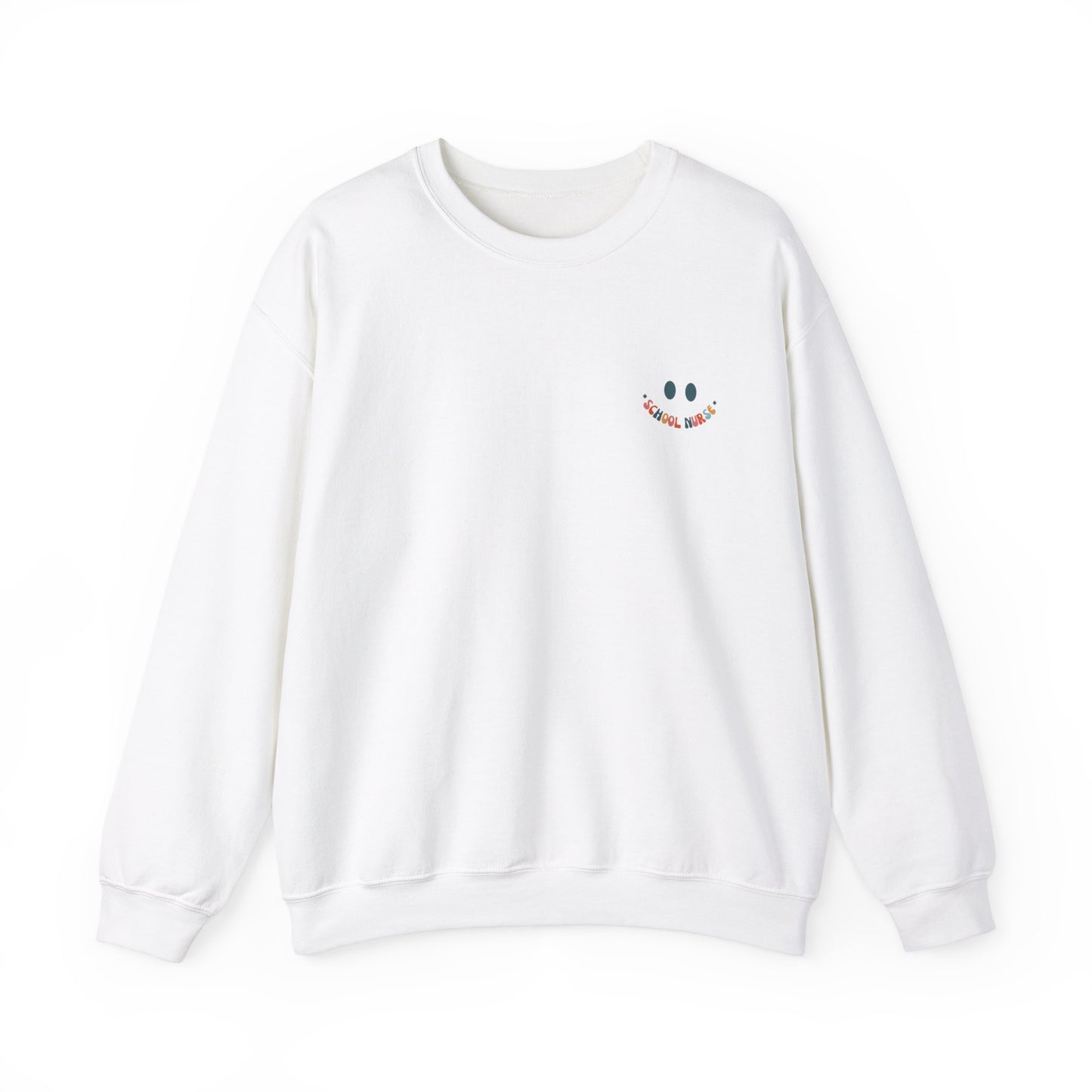 School Nurse Era Crewneck Sweatshirt, Perfect For Nurse Week, Students, Nurse Graduates, Registered Nurses, ER Nurses, Paediatric, Oncology, NICU, Nurse Retirement, Perfect Cozy Sweater For Thanksgiving Or Christmas & Holidays