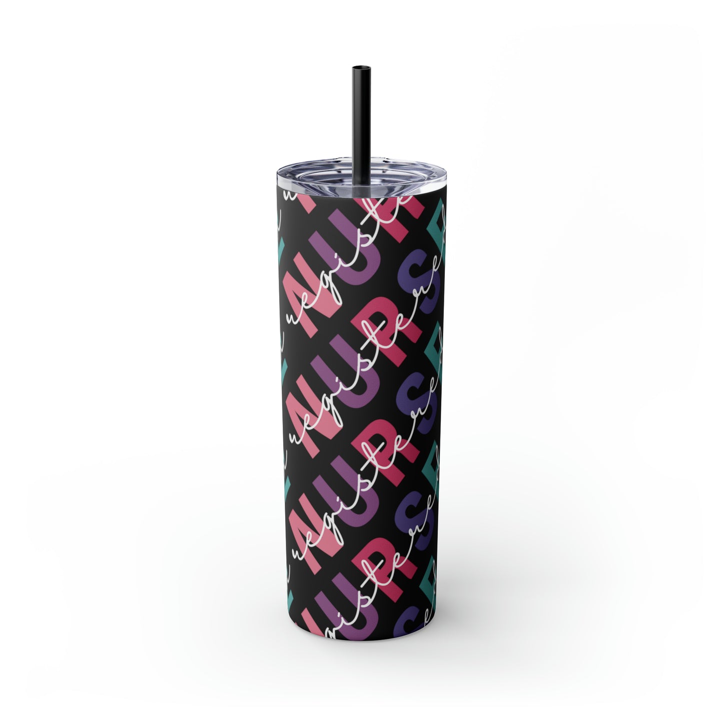 Nurse Tumbler 20oz with Straw. Perfect For Nurse Week, Students, Graduates, Registered Nurse, ER, Pediatric, Oncology, NICU, Nurse Retirement - BPA Free, Stainless Steel