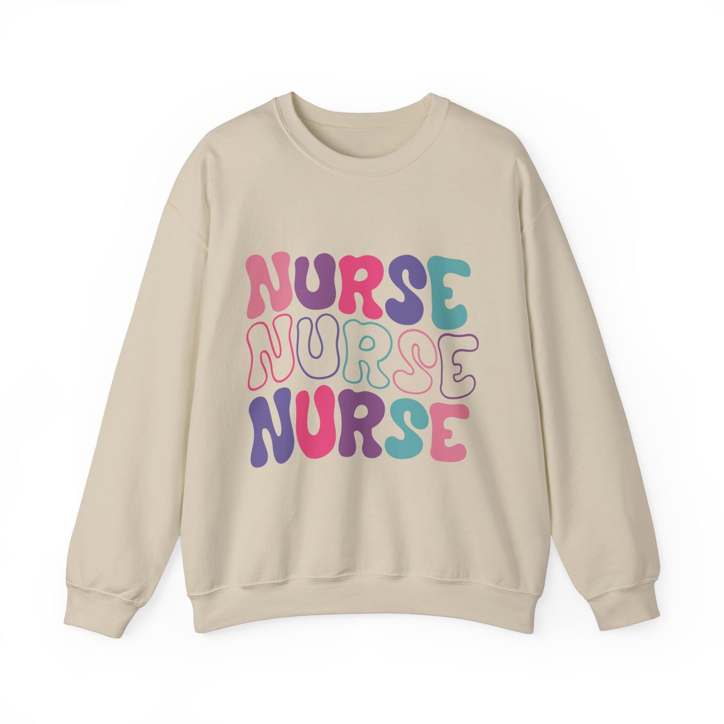 Trendy Nurse Crewneck Sweatshirt, Perfect For Nurse Week, Students, Nurse Graduates, Registered Nurses, ER Nurses, Paediatric, Oncology, NICU, Nurse Retirement, Perfect Cozy Sweater For Thanksgiving Or Christmas & Holidays