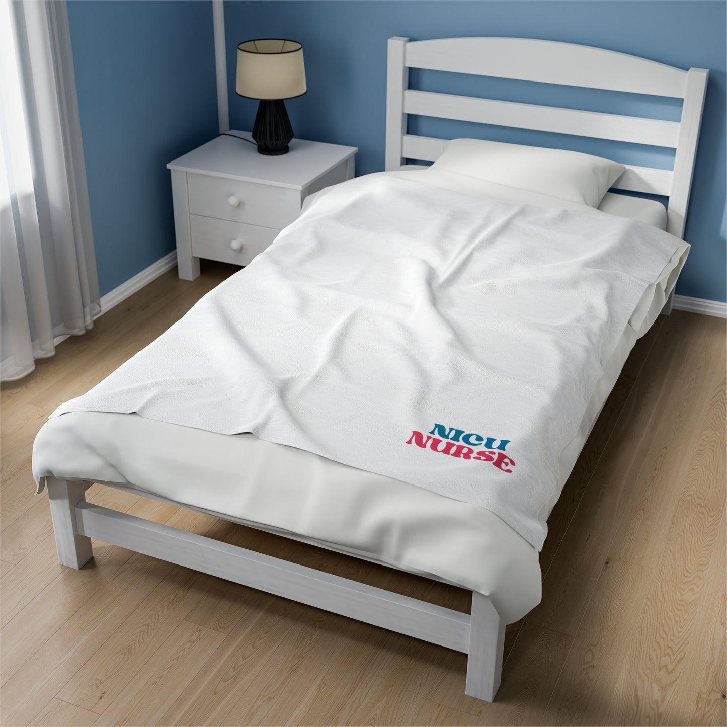 NICU Nurse Velveteen Plush Blanket