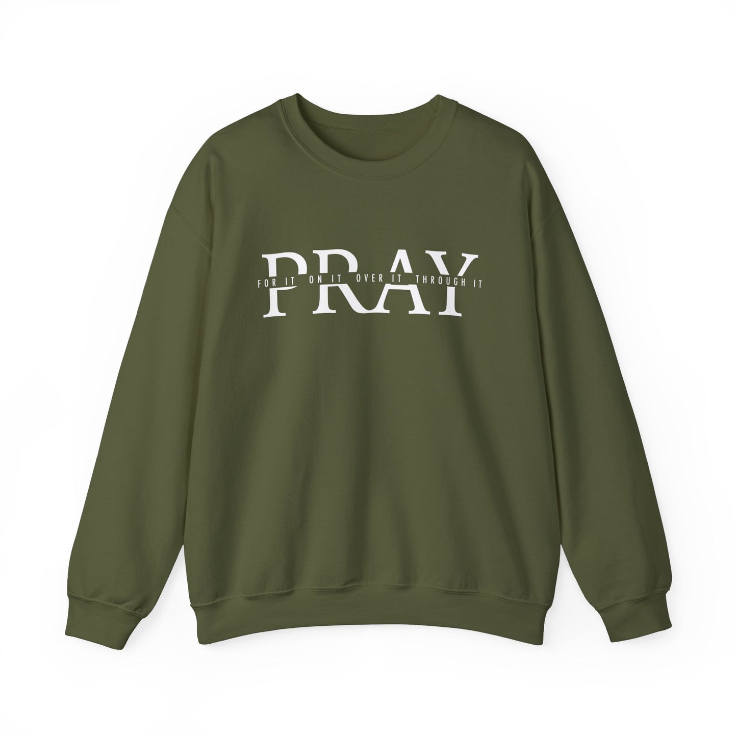 Pray For It Scripture Crewneck For Women, Perfect For Religious Students, Teachers, Perfect Gift For Christian Faith, Catholic School Gift & Faithful Individuals