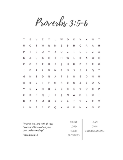 Word Search Bible Verses For Women