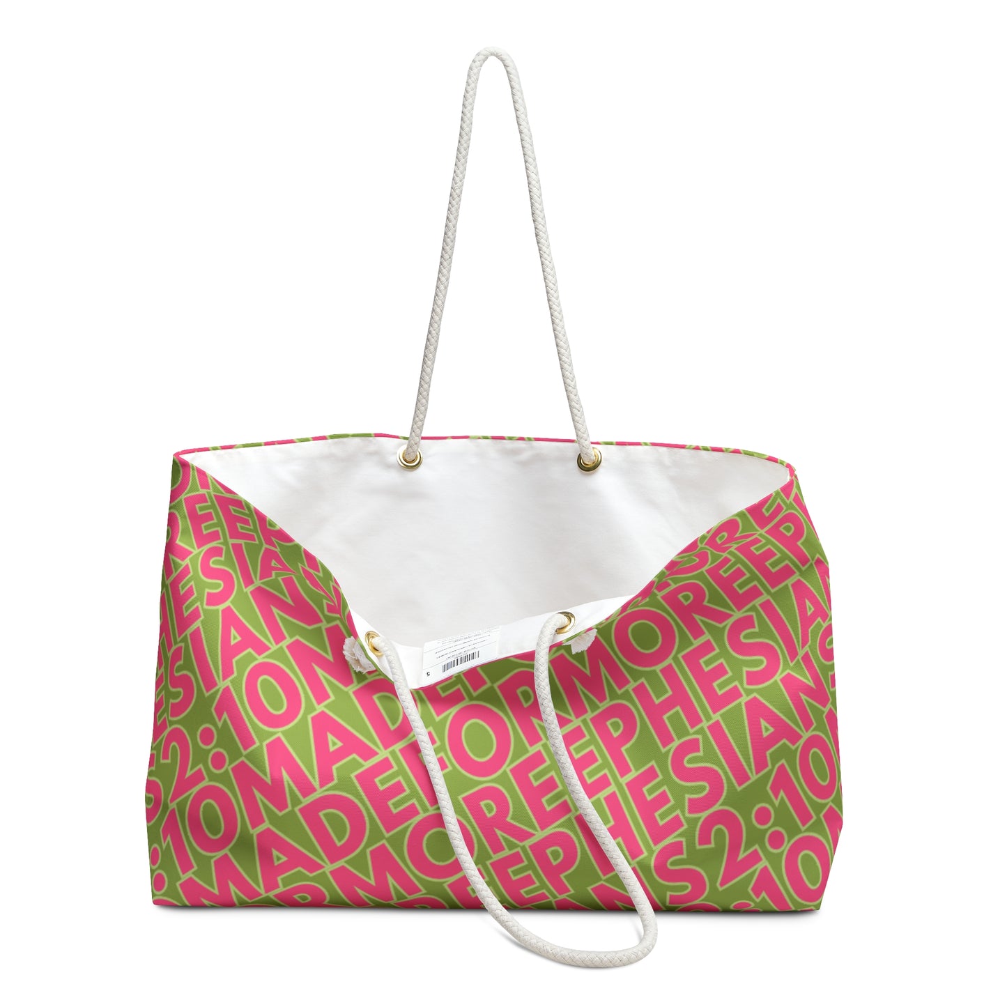 Christian Tote Bag For Women “Made For More” Ephesians 2:10 , Perfect For Religious Students, Teachers, Perfect Gift For Christian Faith, Catholic School Gift & Faithful Individuals