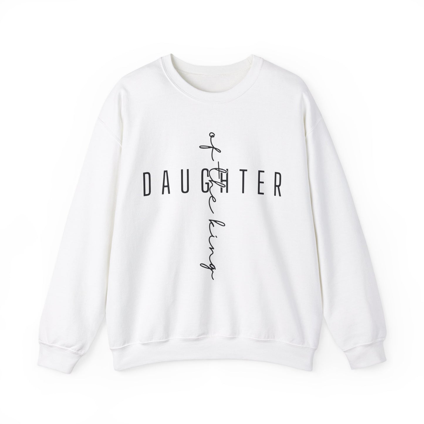 Daughter Of The King Scripture Crewneck For Women, Perfect For Religious Students, Teachers, Perfect Gift For Christian Faith, Catholic School Gift & Faithful Individuals