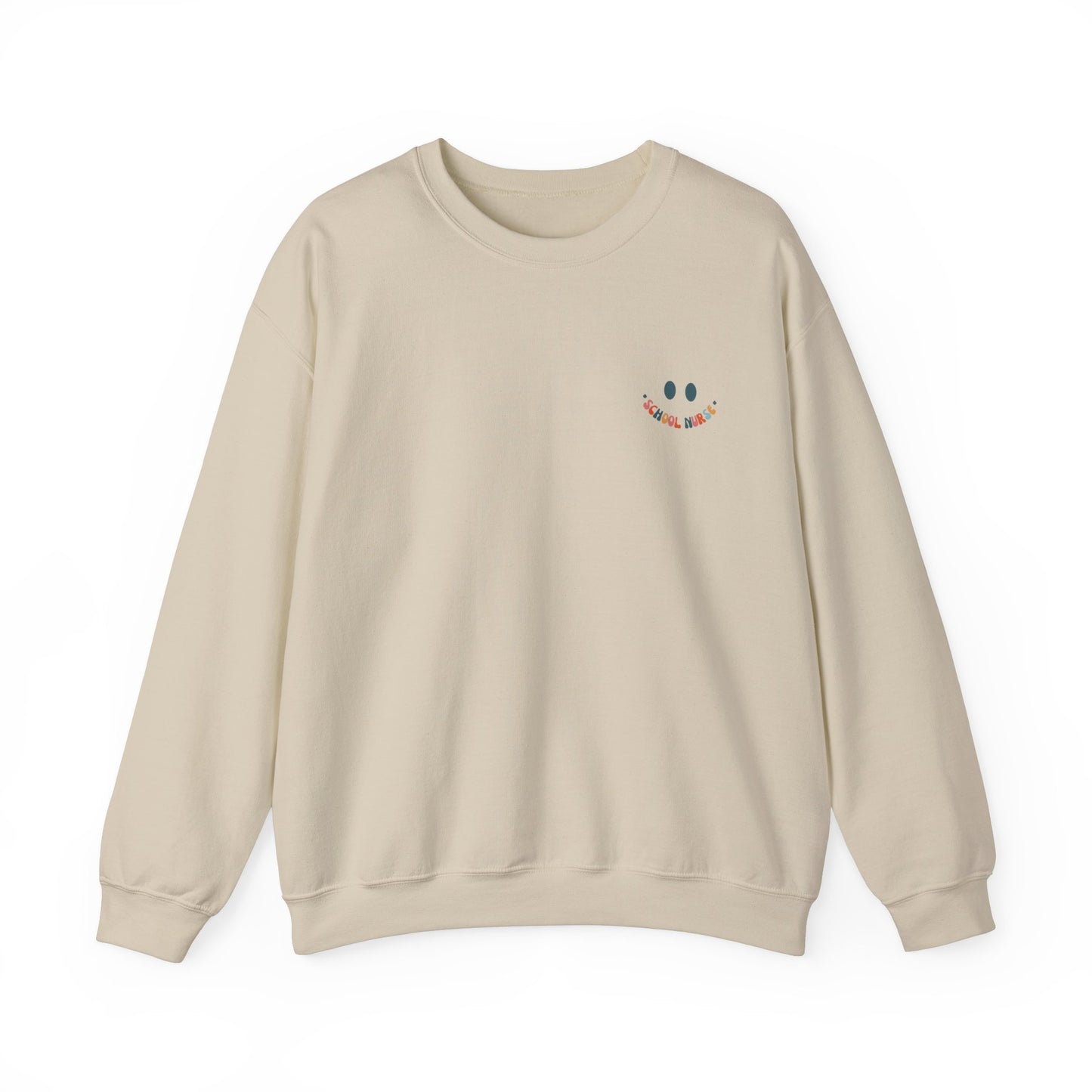 School Nurse Era Crewneck Sweatshirt, Perfect For Nurse Week, Students, Nurse Graduates, Registered Nurses, ER Nurses, Paediatric, Oncology, NICU, Nurse Retirement, Perfect Cozy Sweater For Thanksgiving Or Christmas & Holidays