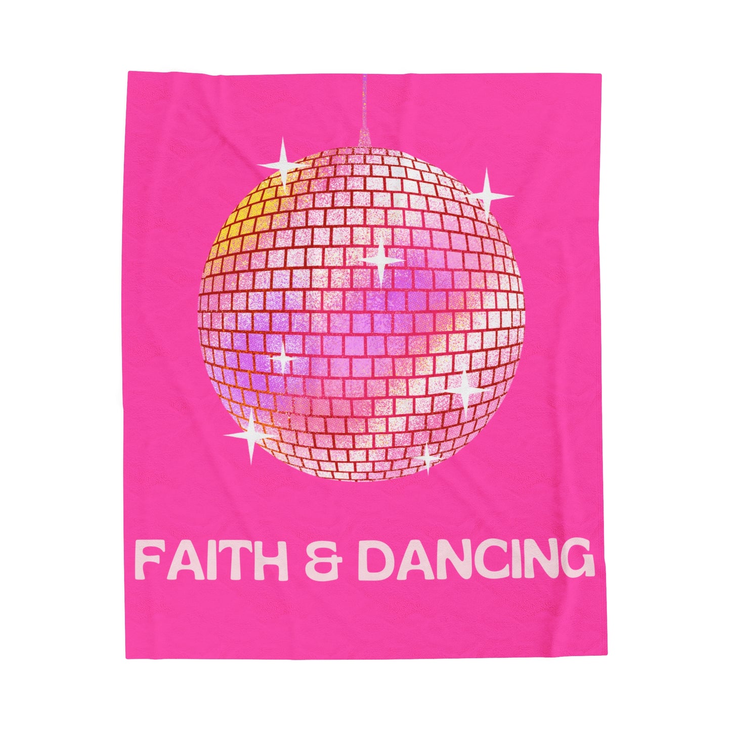Blanket For Faithful Women Who Dance, Perfect For Religious Students, Teachers, Perfect Gift For Christian Faith, Catholic School & Faithful Individuals