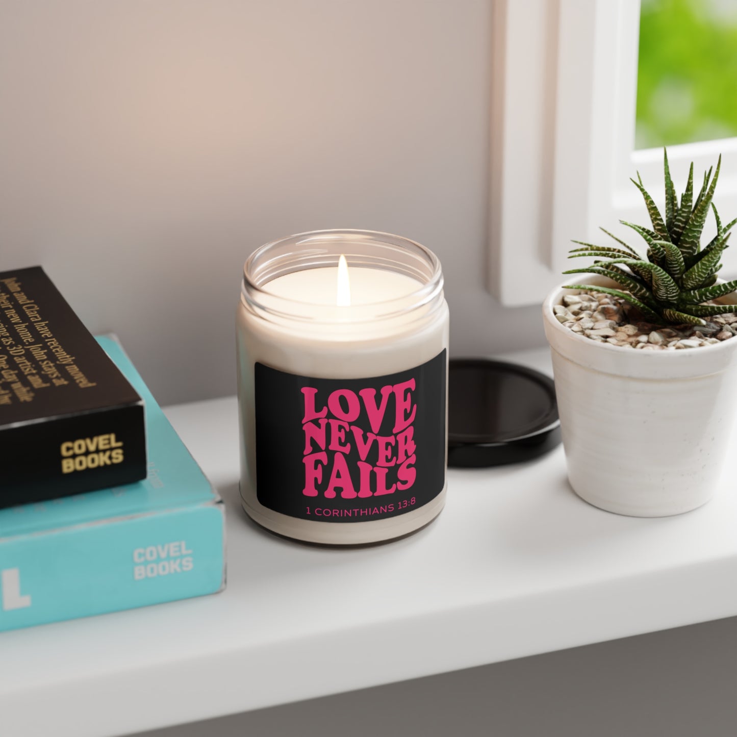 Candle For Faithful Women, Scented Soy Candle, 9oz, Perfect For Religious Students, Teachers, Perfect Gift For Christian Faith, Catholic School & Faithful Individuals