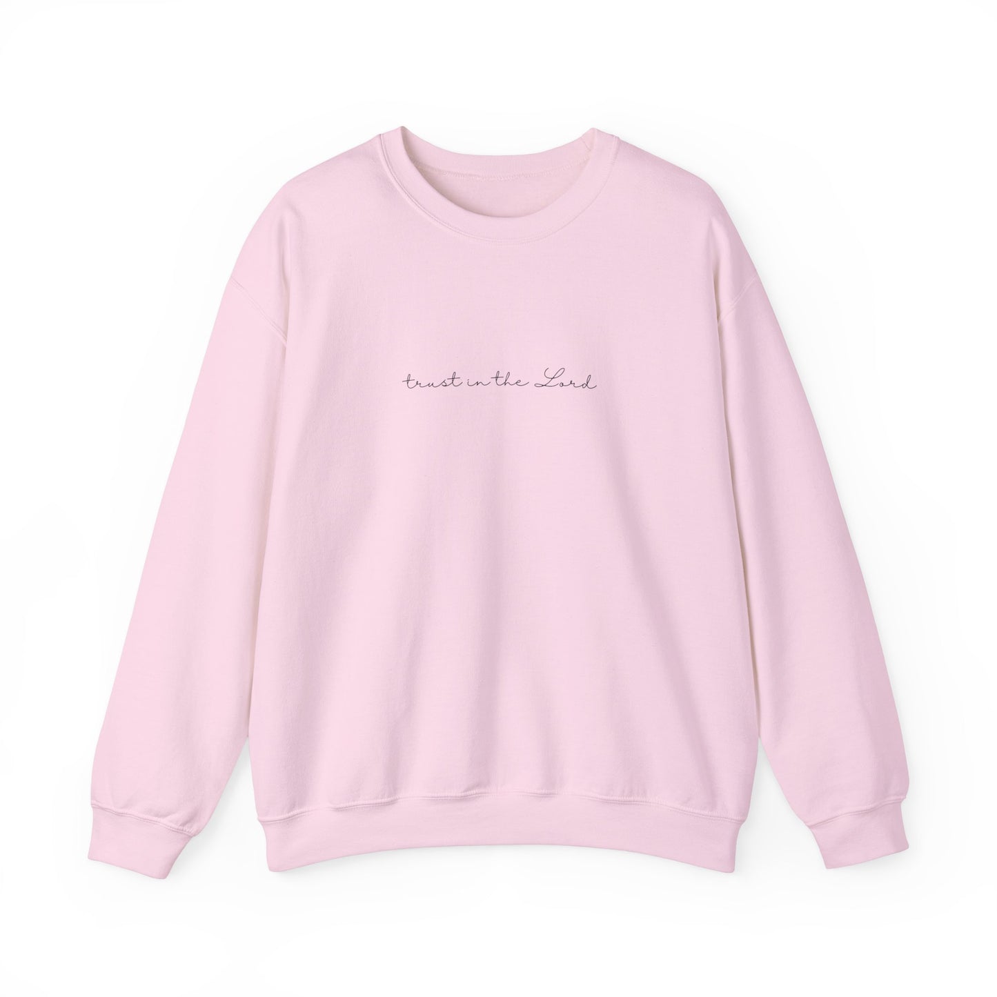 Trust In The Lord Trendy Scripture Crewneck For Women, Perfect For Religious Students, Teachers, Perfect Gift For Christian Faith, Catholic School Gift & Faithful Individuals