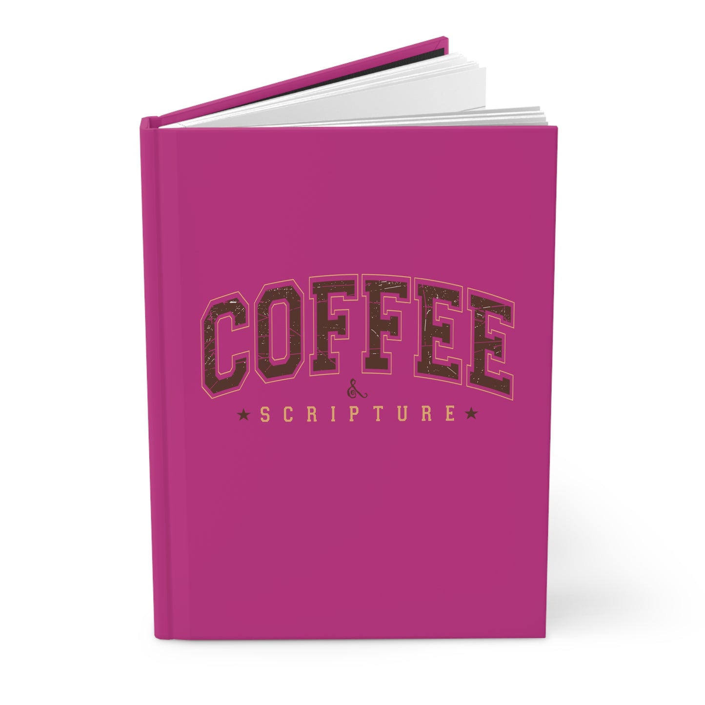 Hardcover Coffee & Scripture Journal for Women, Matte Prayer Journal ,Lined Book Perfect For Religious Students, Teachers, Perfect Gift For Christian Faith, Catholic School Gift & Faithful Individuals