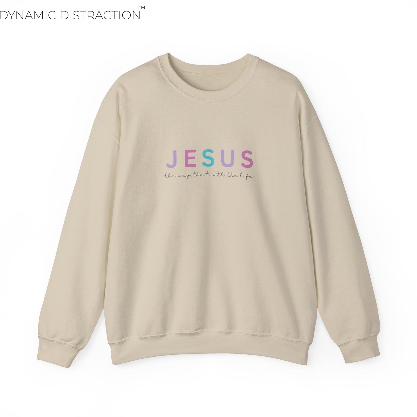 Jesus Scripture Crewneck For Women, Perfect For Religious Students, Teachers, Perfect Gift For Christian Faith, Catholic School Gift & Faithful Individuals