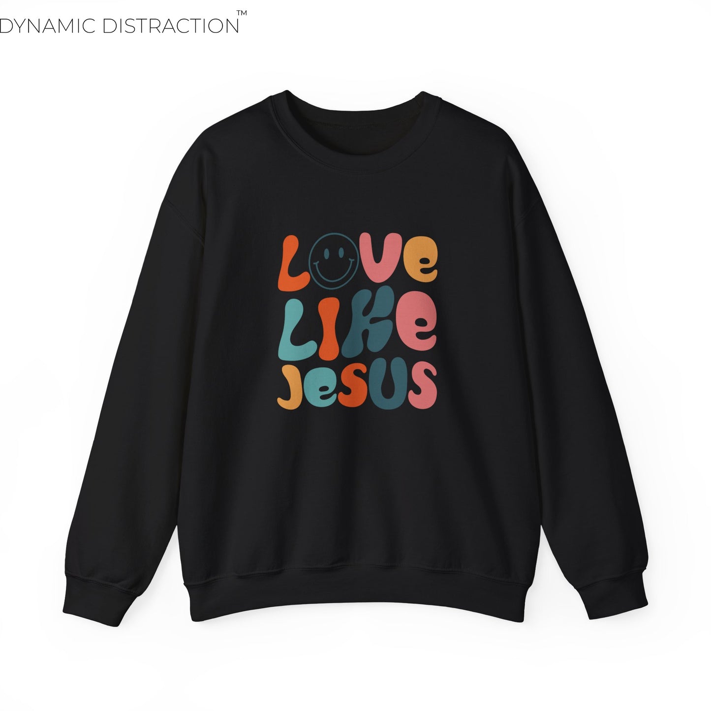 Love Jesus Scripture Crewneck For Women, Perfect For Religious Students, Teachers, Perfect Gift For Christian Faith, Catholic School Gift & Faithful Individuals