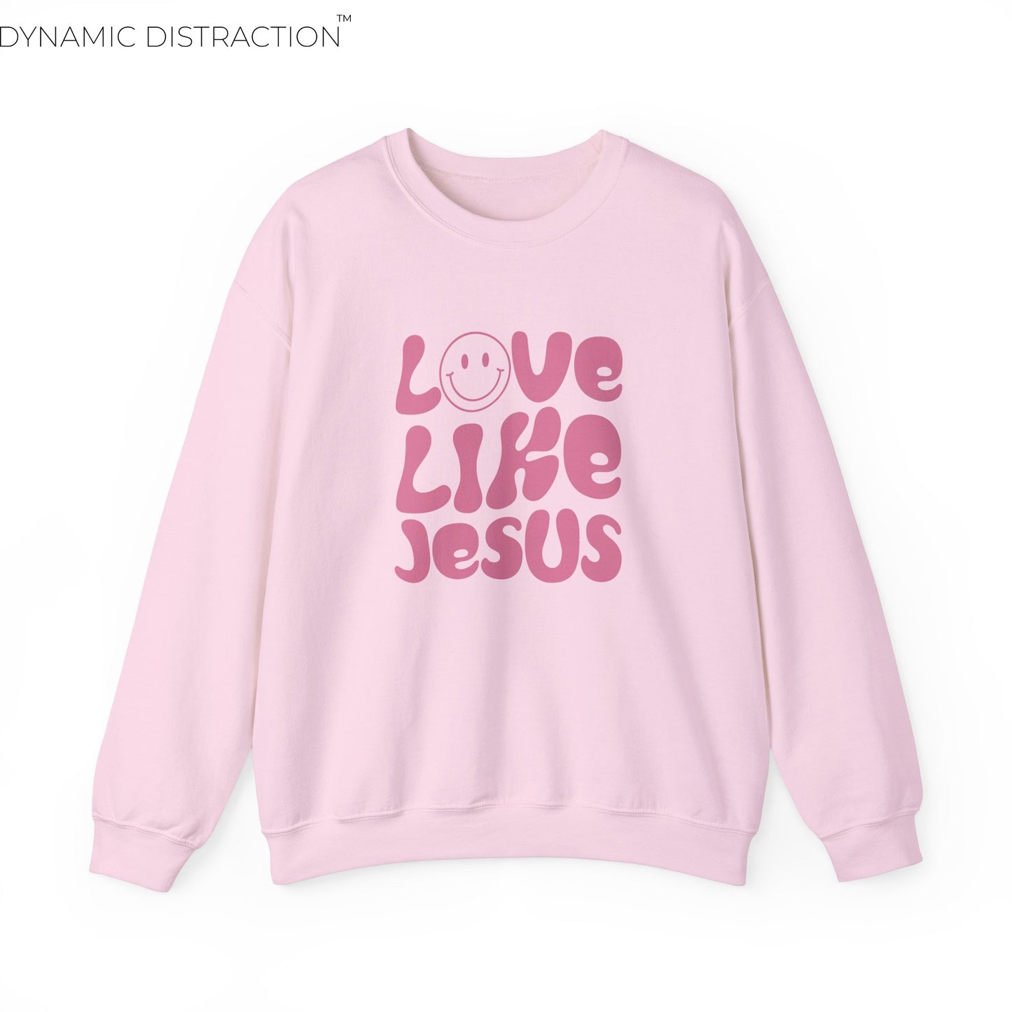 Love Like Jesus Scripture Crewneck For Women, Perfect For Religious Students, Teachers, Perfect Gift For Christian Faith, Catholic School Gift & Faithful Individuals