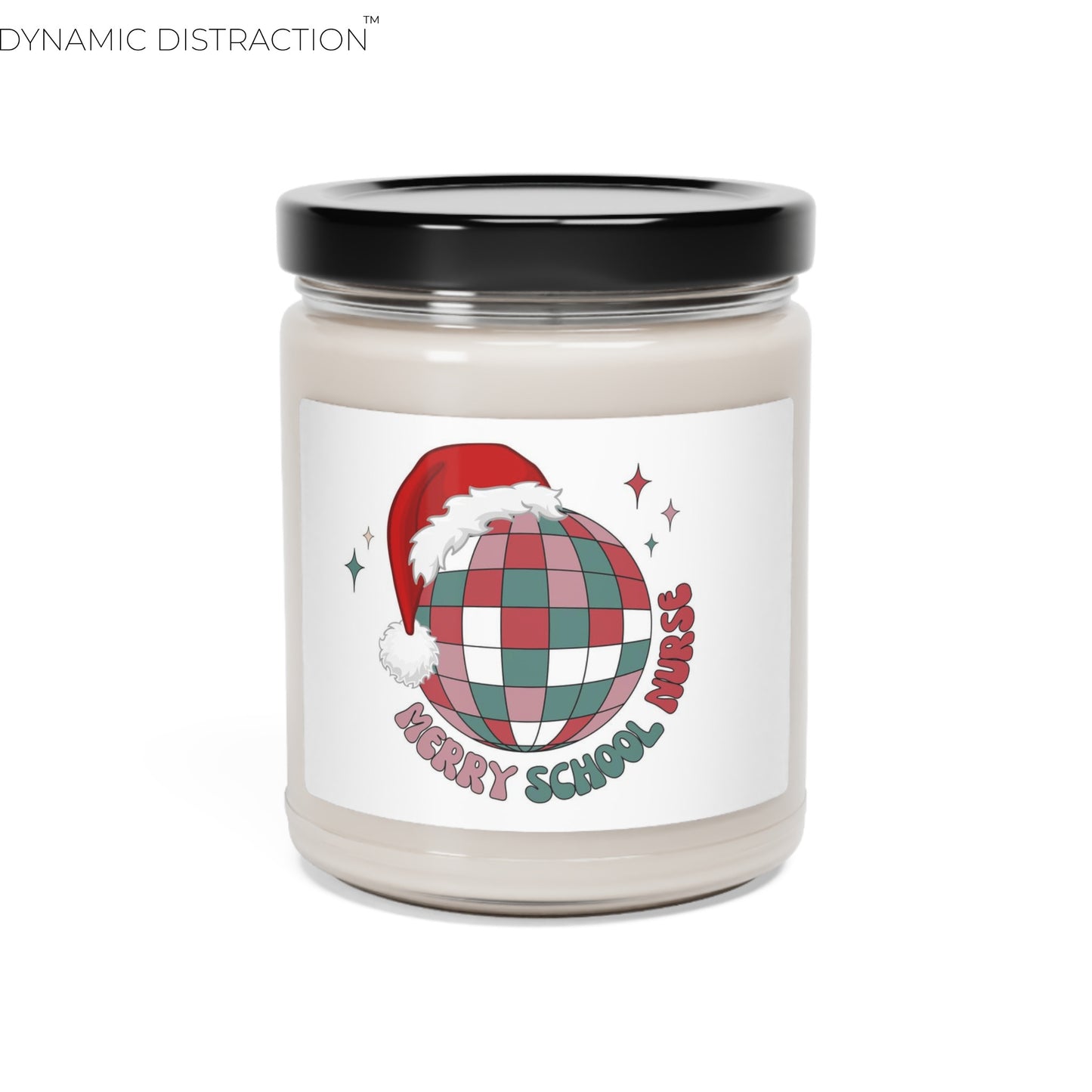 Merry School Nurse Candle Scented 9oz, Cotton Wick, Glass Jar Perfect For Nurse Week, Students, Graduates, Registered Nurse, ER, Pediatric, Oncology, NICU, Nurse Retirement