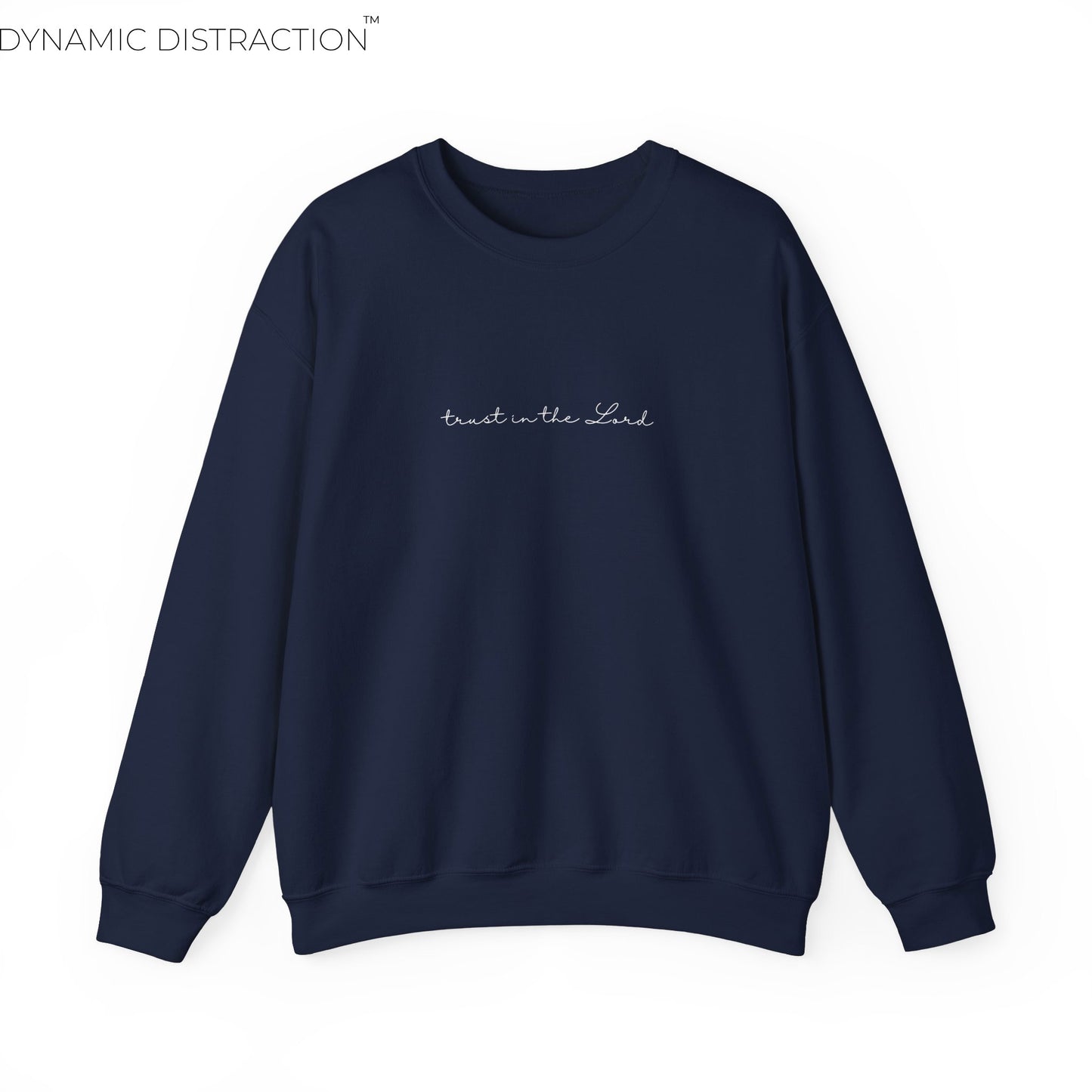 Trust In The Lord Trendy Scripture Crewneck For Women, Perfect For Religious Students, Teachers, Perfect Gift For Christian Faith, Catholic School Gift & Faithful Individuals