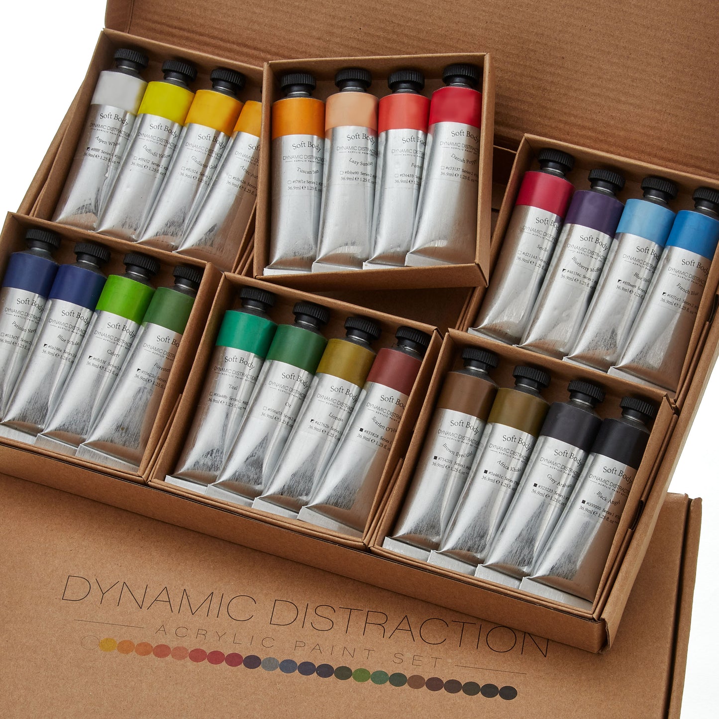 Acrylic Paint Set - 24 Soft Body