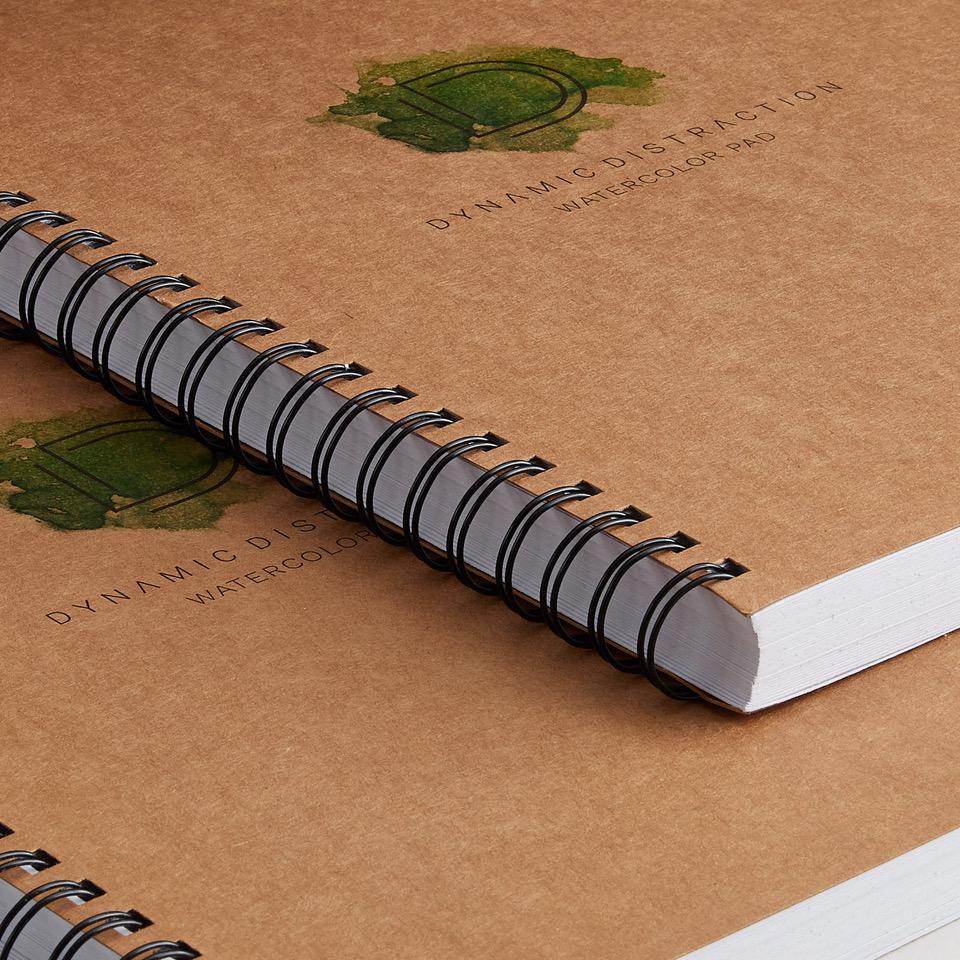 Spiral Bound Watercolor Pad for Wet Dry and Mixed Media