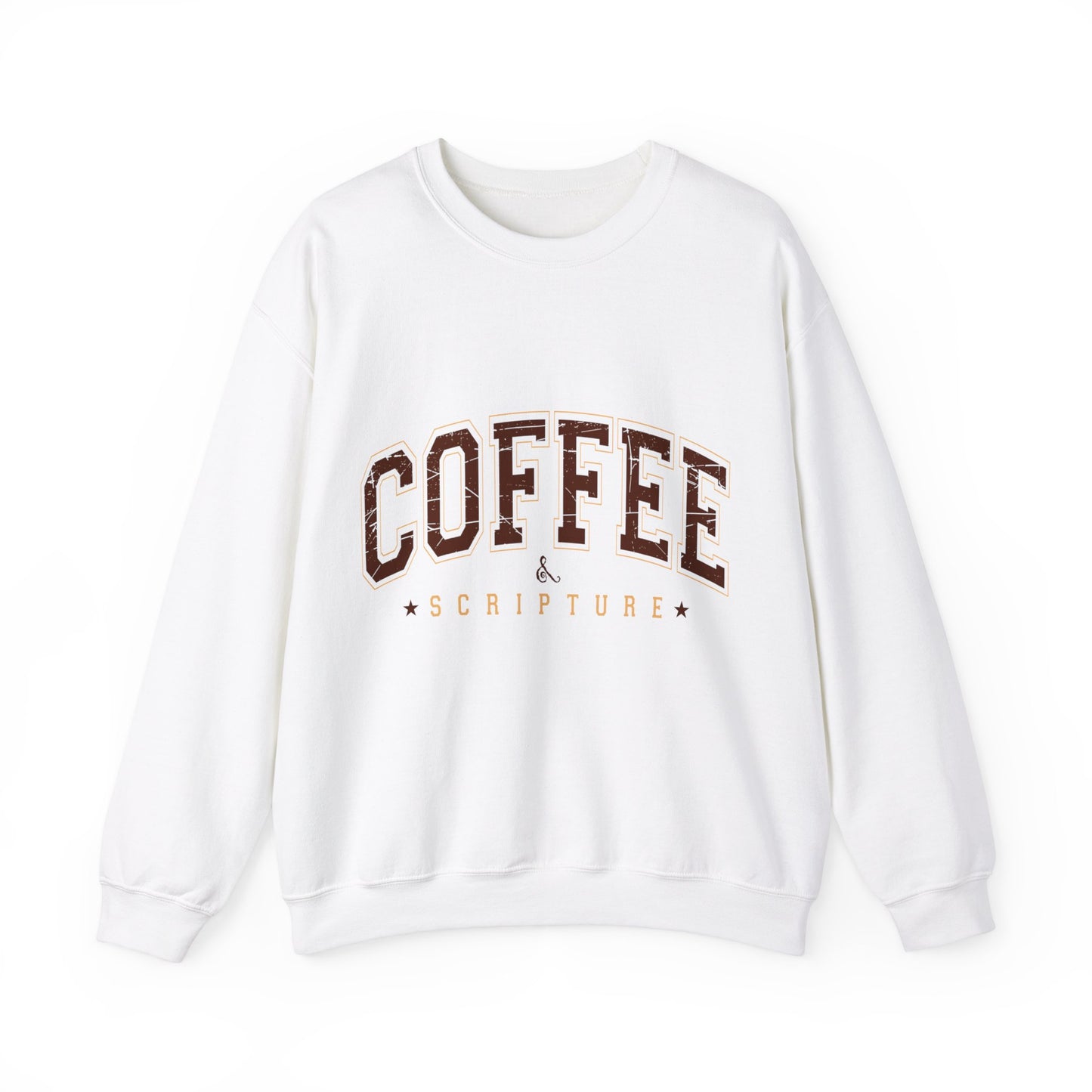 Fall Coffee and Scripture Crewneck Sweatshirt For Women and Girls, Perfect For Religious Students, Bible Study Groups, Teachers, Perfect Gift For Christian Faith, Catholic School Gift & Faithful Individuals