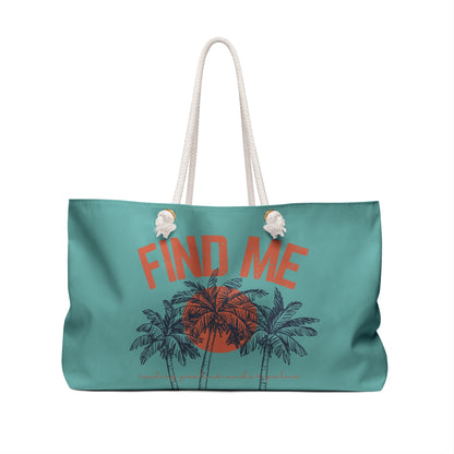 Find Me Reading Psalms Under The Palms Beach Bag Christian Tote Bag For Women, Perfect For Religious Students, Campers, Counselors, Teachers, Perfect Gift For Christian Faith, Catholic School Gift & Faithful Individuals