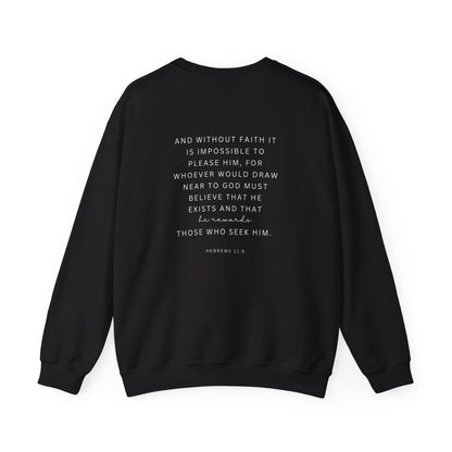 Trust In The Lord Trendy Scripture Crewneck For Women, Perfect For Religious Students, Teachers, Perfect Gift For Christian Faith, Catholic School Gift & Faithful Individuals