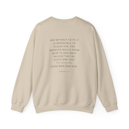 Trust In The Lord Trendy Scripture Crewneck For Women, Perfect For Religious Students, Teachers, Perfect Gift For Christian Faith, Catholic School Gift & Faithful Individuals