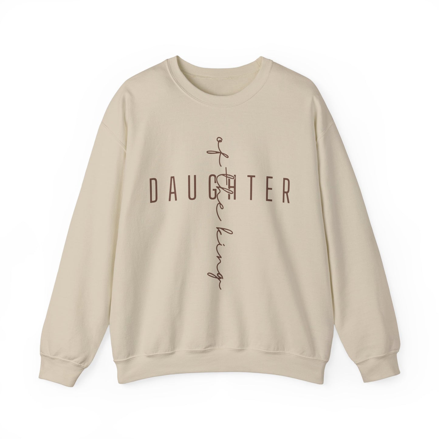 Daughter Of The King Scripture Crewneck For Women, Perfect For Religious Students, Teachers, Perfect Gift For Christian Faith, Catholic School Gift & Faithful Individuals