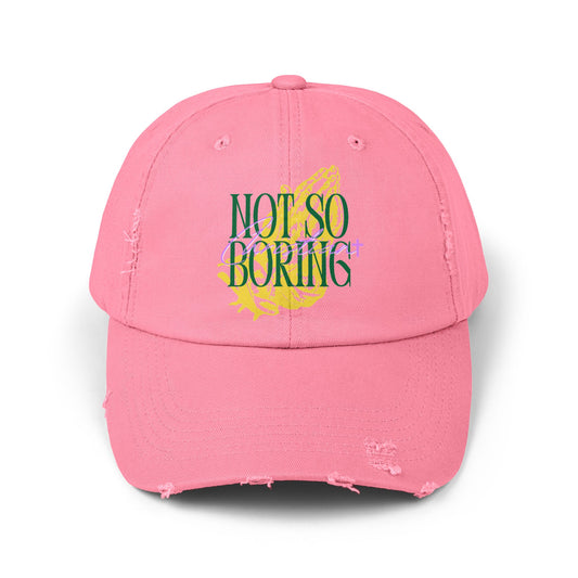 Not So Boring Christian Distressed Cap