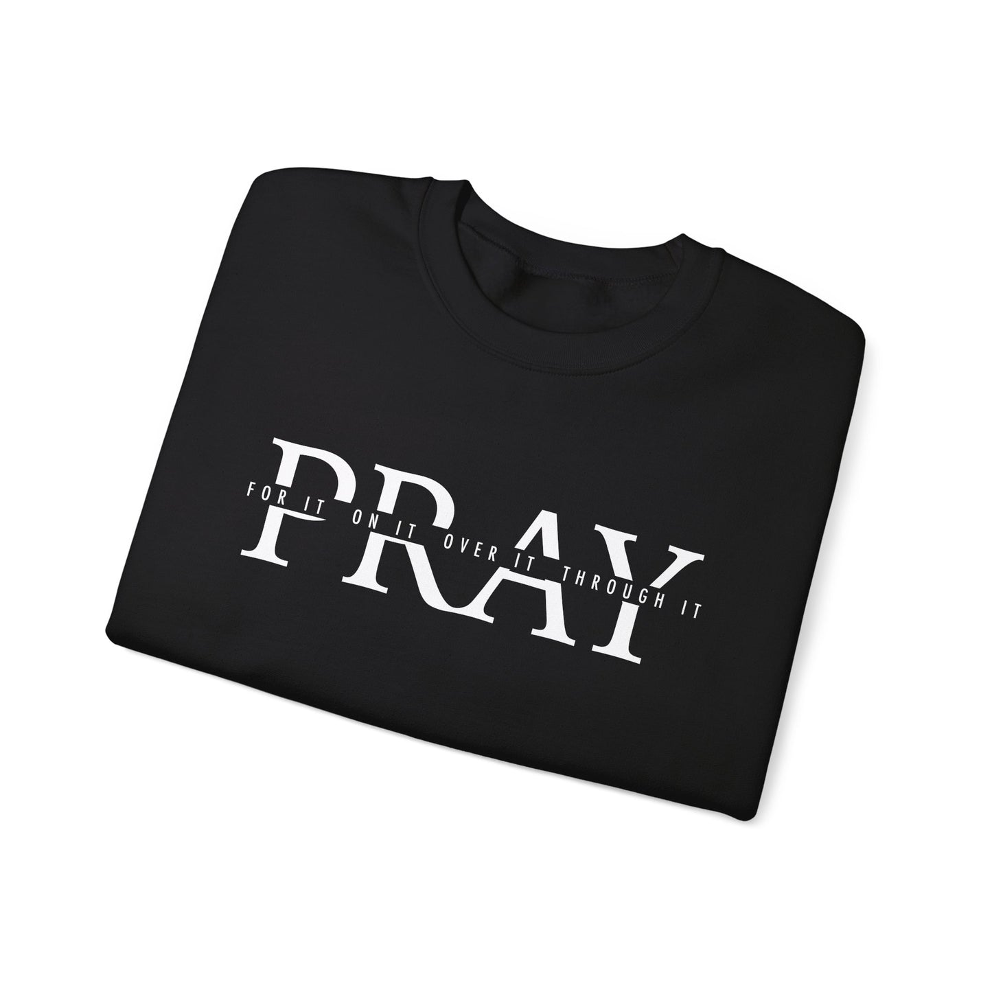 Pray For It Scripture Crewneck For Women, Perfect For Religious Students, Teachers, Perfect Gift For Christian Faith, Catholic School Gift & Faithful Individuals